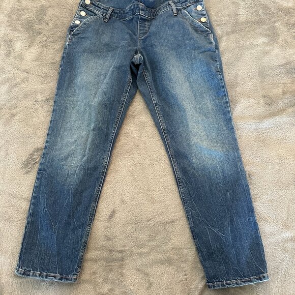 Gap Maternity Overalls Jeans Women's size MEDIUM - Picture 5 of 7